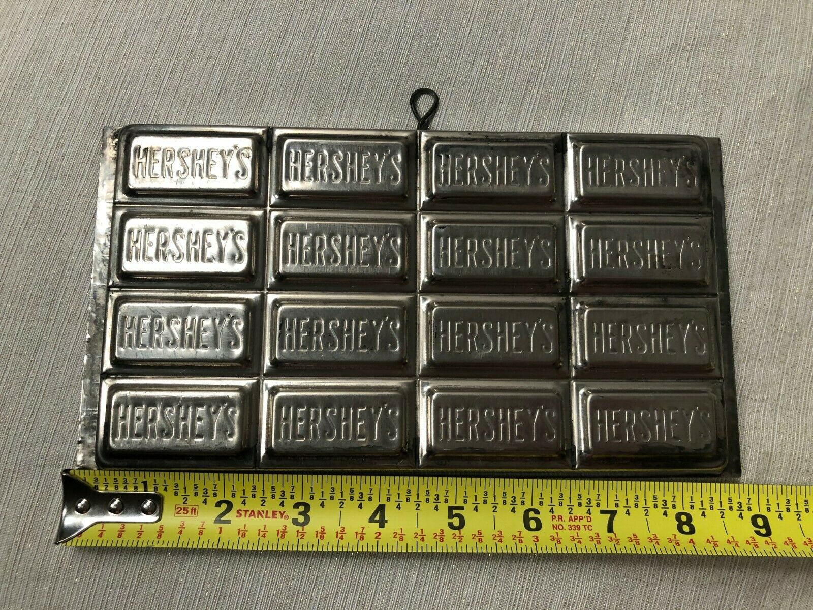 Vintage Hershey's Chocolate Candy Bar Mold for 16 Squares Metal
