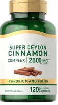 Super Cinnamon Complex w/ Chromium &amp; Biotin 2500mg 120 Caps Chromium 800mcg - $16.64