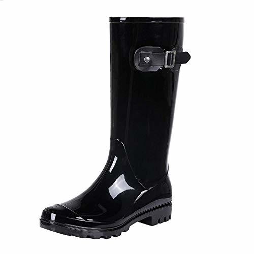 Women's Knee High Rain Boots - Fashion Waterproof Comfortable Outdoor ...