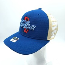 NCAA Tulsa Golden Hurricane Hat Cap Adidas Blue Beige Size L/XL - $9.74