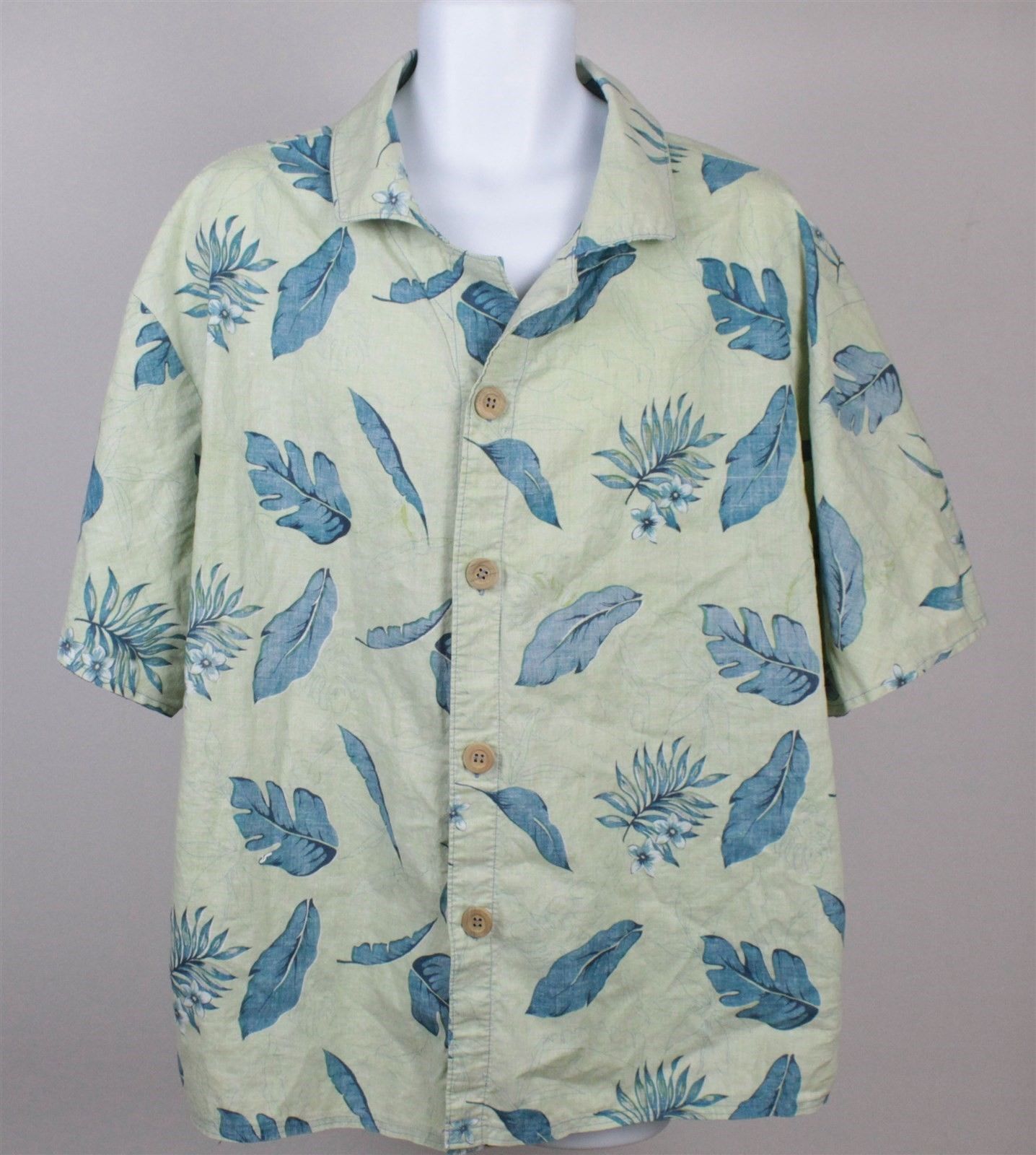 Mens Inside Out Green Hawaiian Shirt Size 2XL - Casual Shirts