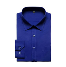 ZEROYAA Men's Long Sleeve Dress Shirt Slim Fit Casual Button Up Shirt - S