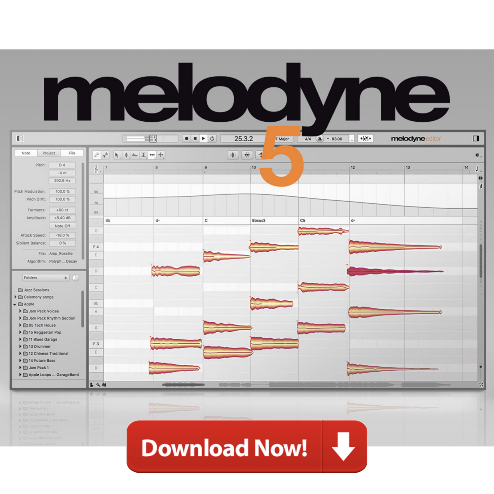 Melodyne 5 Studio. Melodyne Essential 5. Celemony Melodyne 5.