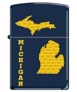 Zippo Lighter - State of Michigan Blue Matte - 851117 - $27.58