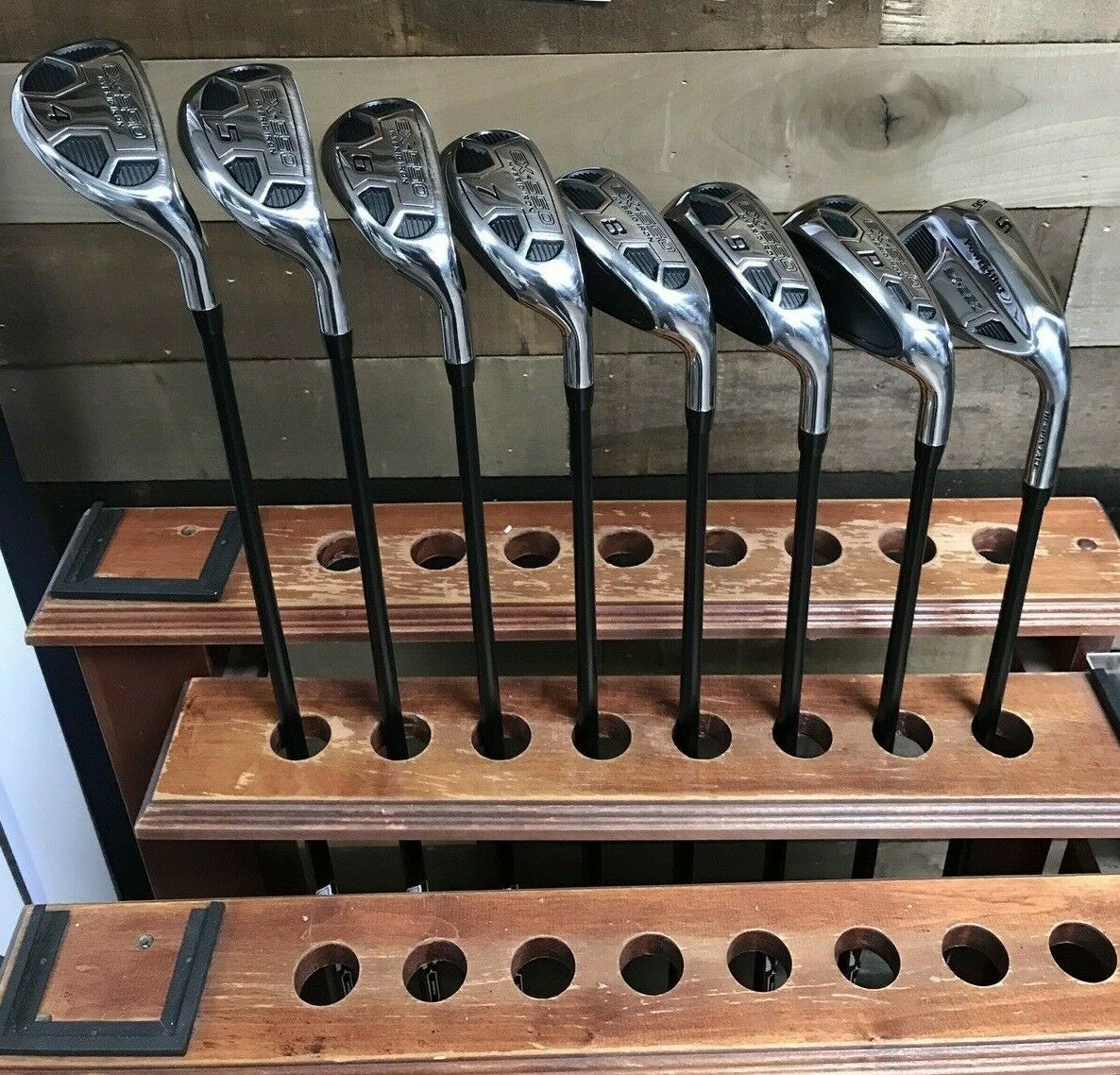 DEMO USED RH Powerbilt Senior Flex Graphite EX 550 Mens Hybrid Iron