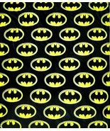 DC Justice League Batman Logo Flannel Borrego Sherpa Fleece Throw Blanke... - $18.90