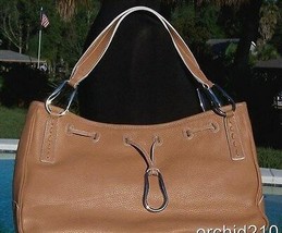 Bcbg Maxazria Pebble Leather Purse Handbag New Horse Bit Hardware New $296 Nwt - $133.20
