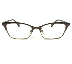 Coach HC5041 Terri 9143 Satin Brown/Sand Eyeglasses Frames Brown Cat Eye 140 - $28.04