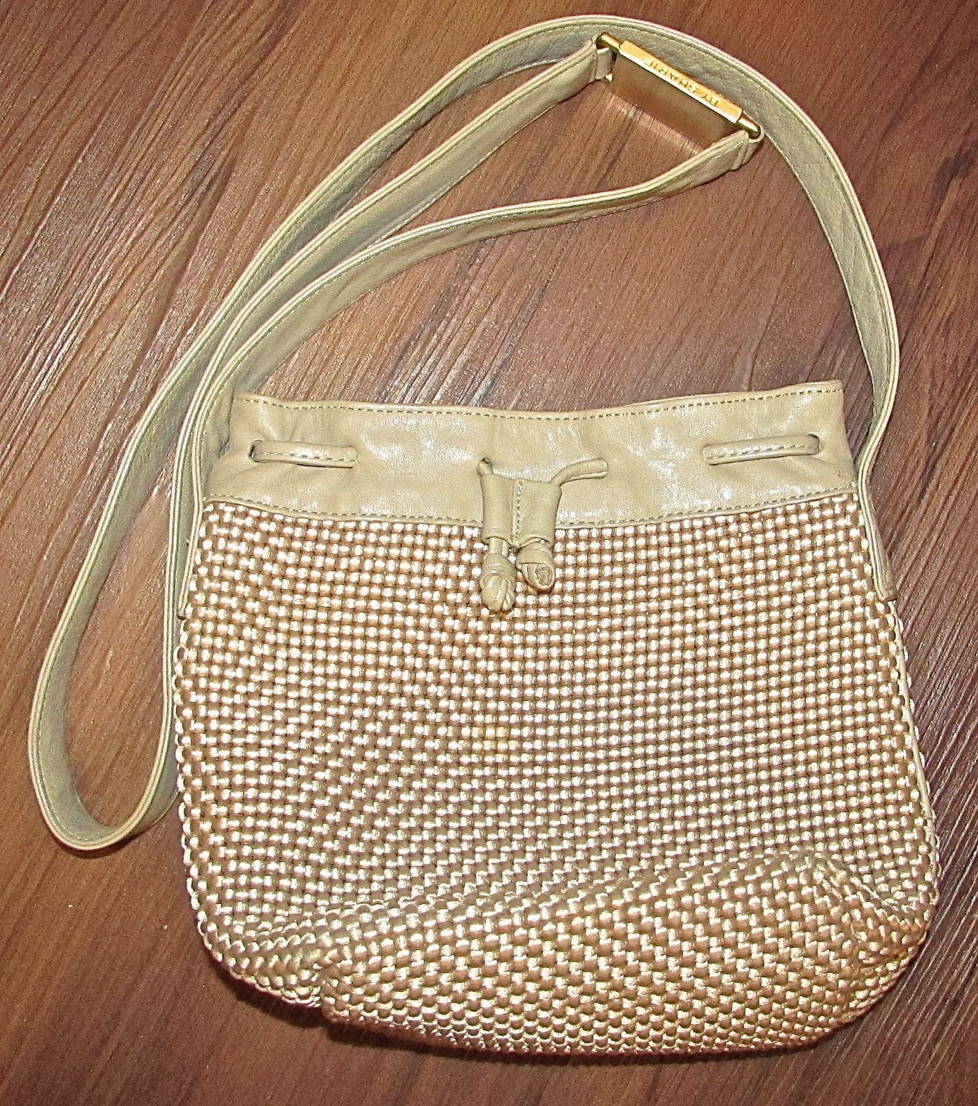 woven raffia shoulder bag