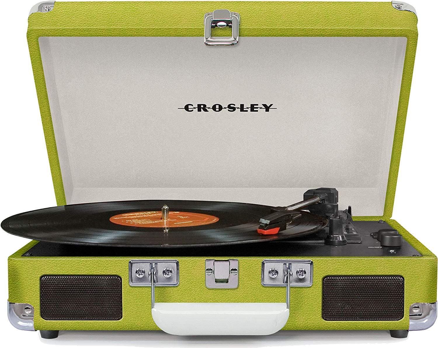 CROSLEY PORTABLE RECORD PLAYER TURNTABLE LIME GREEN ELVIS PRESLEY RCA ...