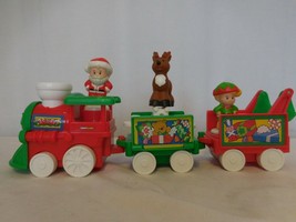 Fisher-Price Little People Musical Christmas Train Santa, Elf &amp; Reindeer  - $22.79