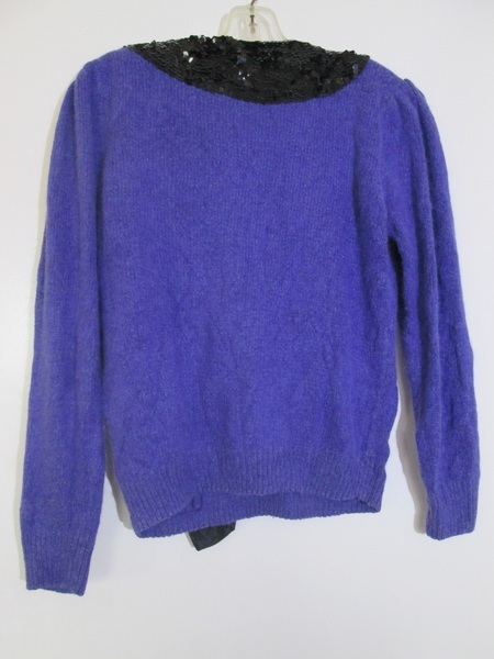 purple sequin sweater