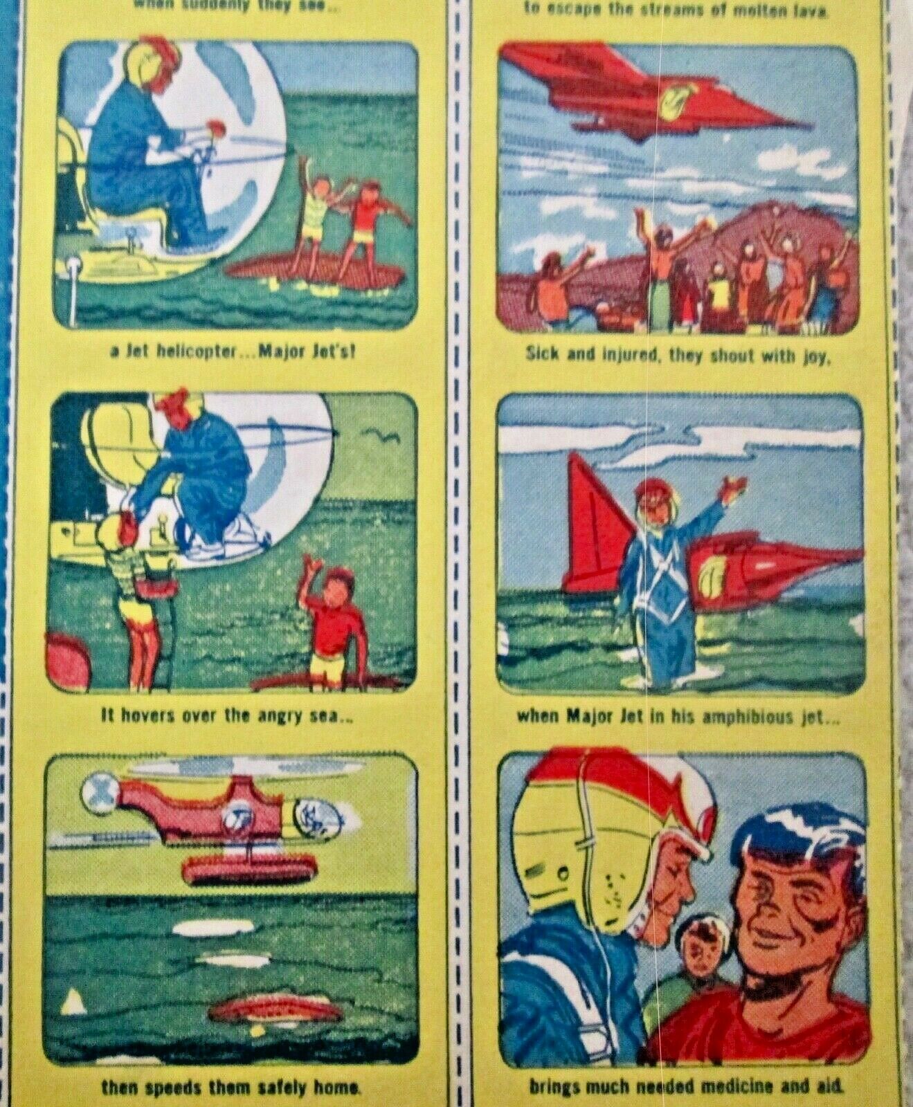 General Mills Sugar Jets Major Jet complete Film Vision cereal box back