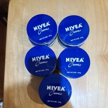 10 Cans 5 oz NIVEA CREAM Skin Hand Moisturizer Metal Tin - $19.05