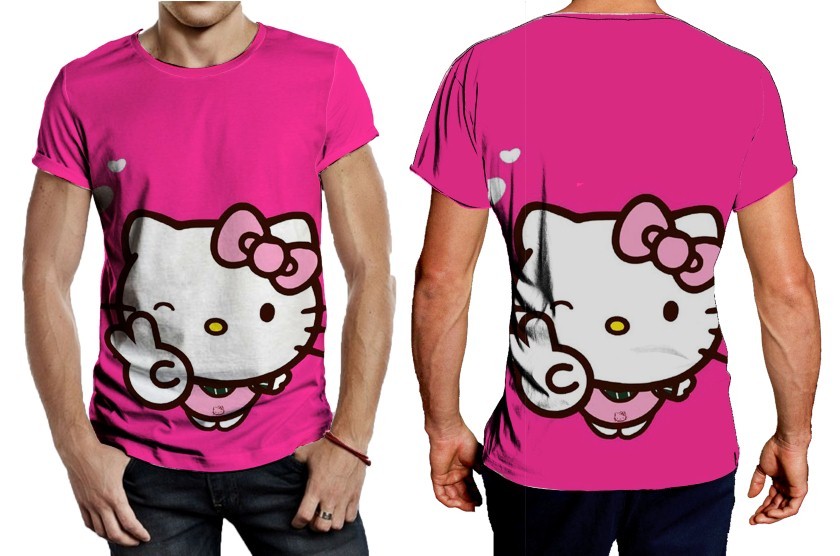 Hello Kitty Pink Tee Men - Shirts