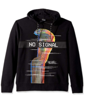 NEW Just Cavalli Men&#39;s Graphic Sweatshirt, Black, Large Hoodie No Signal... - $321.75