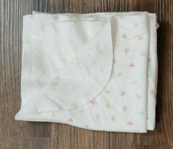 Gerber White Pink Purple Green Yellow Butterfly Cotton Flannel Receiving Blanket - $34.64
