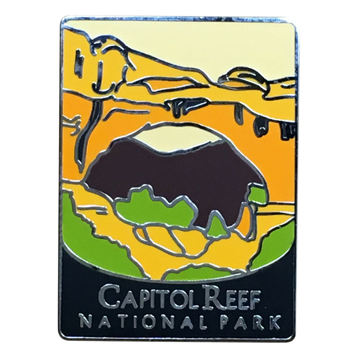 Capitol Reef National Park Pin - Hickman Natural Bridge, Utah, Traveler Series