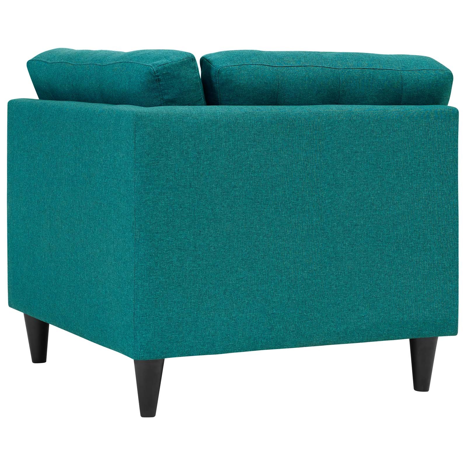 Empress Upholstered Fabric Corner Sofa Teal EEI2610TEA Furniture