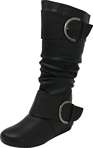 slouchy pull on boots
