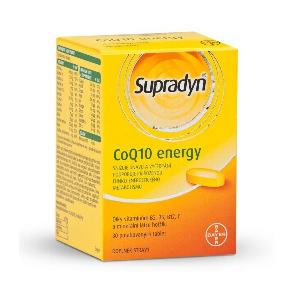 Primary image for Bayer Supradyn CoQ10 Energy vitamins minerals Active life supplement 30 tablets