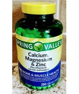 Spring Valley Calcium Magnesium ZINC Plus Vitamin D3 250 Coated Caplets ... - $15.83