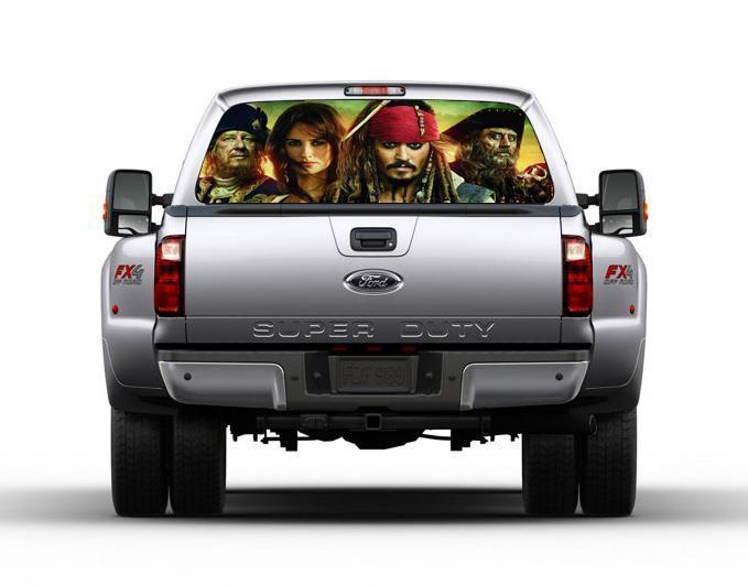 Image of Pirates Of The Caribbean Car Rear Window Decal Sticker Car Truck SUV Van 190