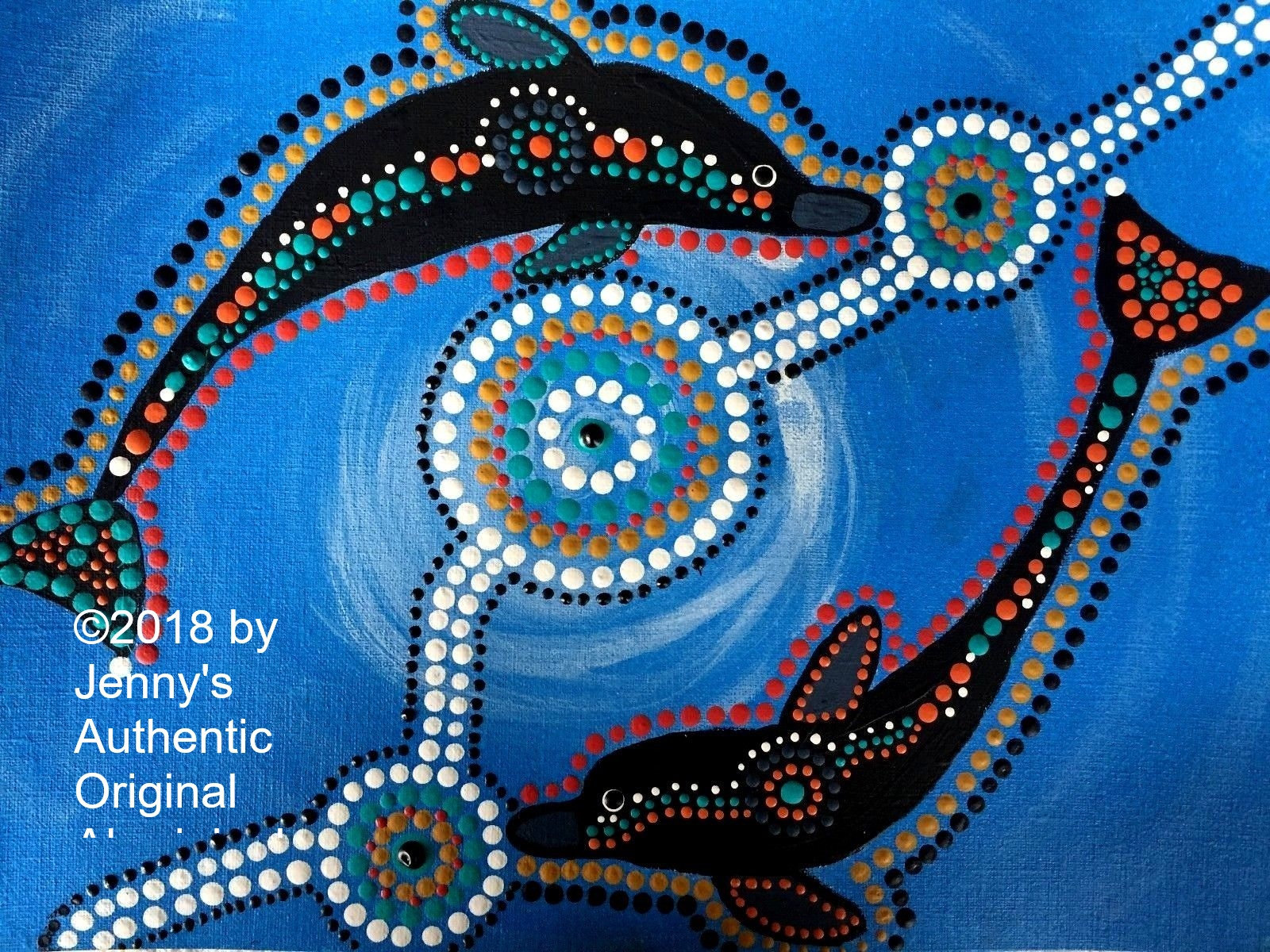 Aboriginal Art Dolphin