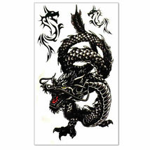 Men / Women Fashion Temporary Tattoo Dragon Pattern Body Art Waterproof Sticker image 4