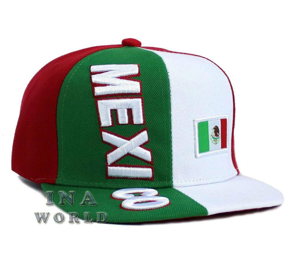 MEXICAN hat MEXICO Flag cap Embroidery Snapback Closure Flat bill