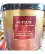 VINTAGE Bath & Body Works 3 Wick Candle Brand New - $25.18