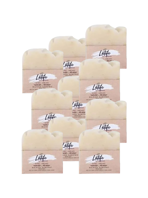 Handmade Natural AntiDry Skin Eczema and Psoriasis Mango Soap Set 10