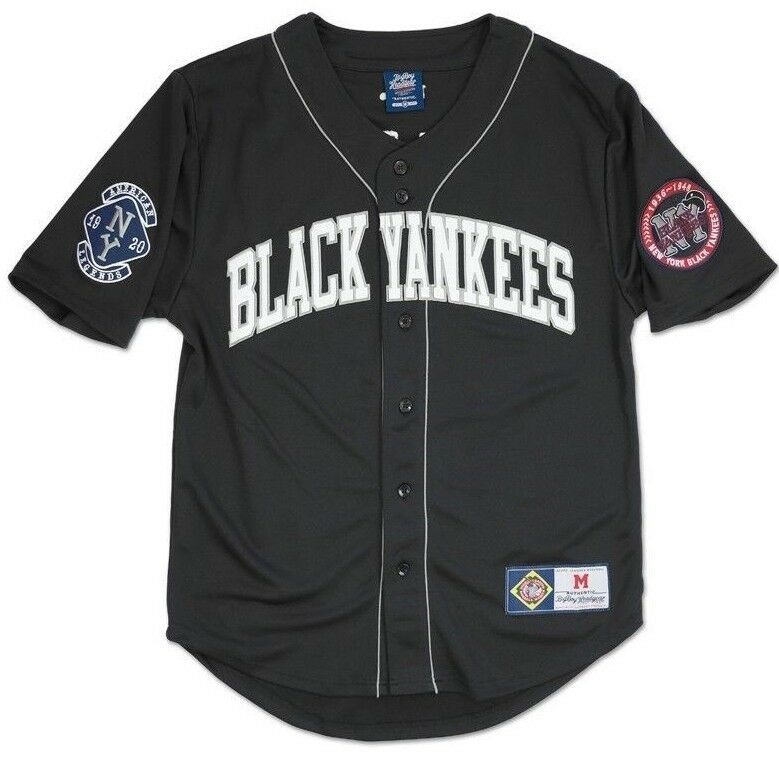 NLBM Negro Leagues Baseball Jersey New York Black Yankees Black ...