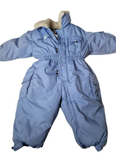 Primary image for Mini ZX Pants Bib Overalls Toddler Size 18M Blue Ski Snowboard Camping Suit 
