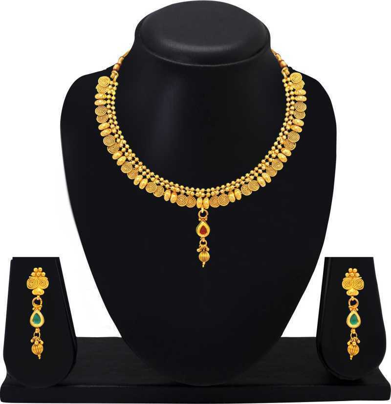 Indian Women's Bollywood MultiColor Choker Necklace Set Ethnic Fashion