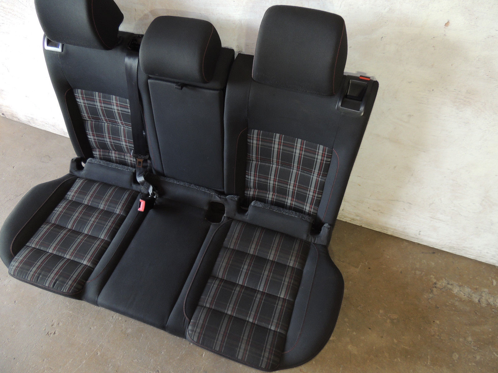 2012 Mk6 Vw Gti Plaid Cloth Bucket Bolster Seats Set Good 2 Door ...