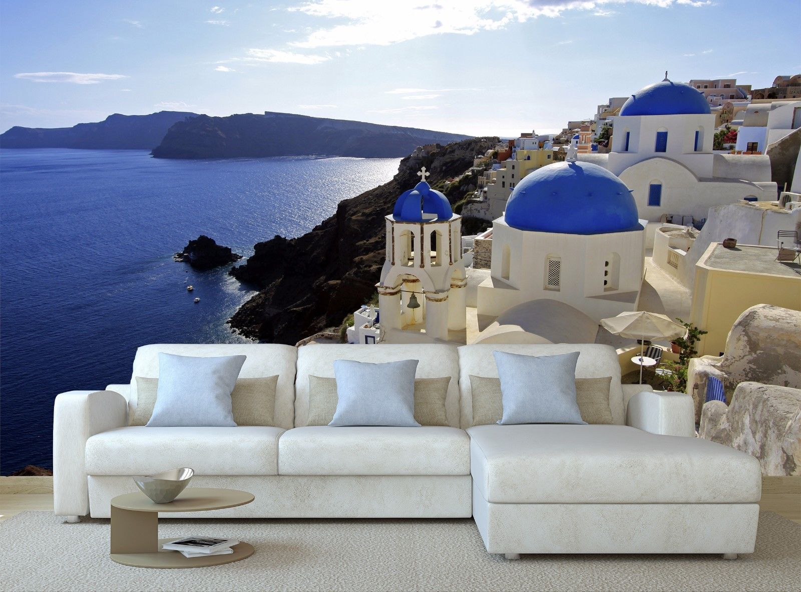 Santorini, Greece 3D Mural Photo Wallpaper Decor Large Paper Wall Wallpaper Murals