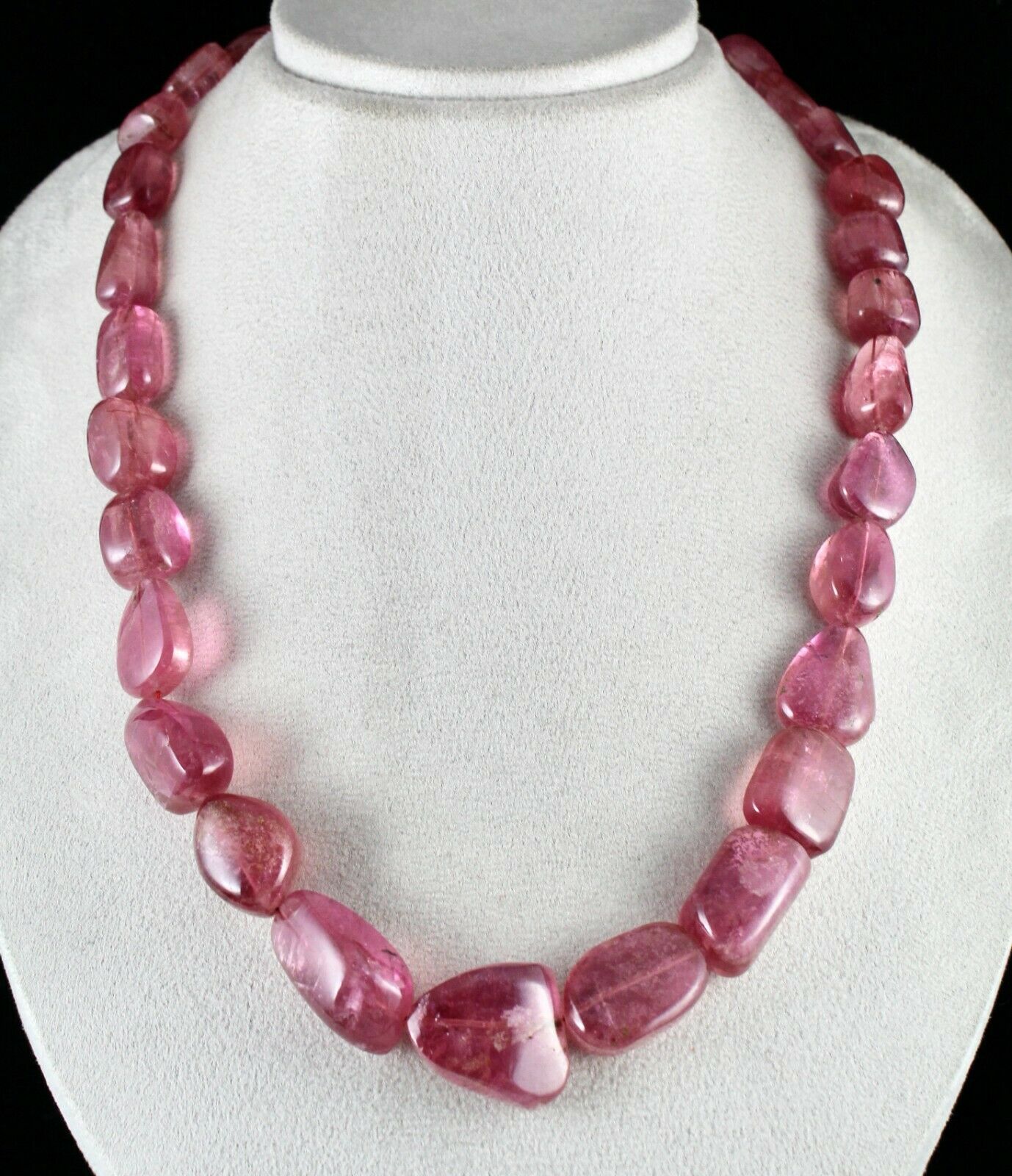 17 Carat 5 to 6 MM Natural Bi Color Tourmaline Heart Shape 4 Inch Necklace Smooth Heart Multi Tourmaline Beads Gemstone Jewellery