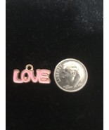 Love Enamel Bangle Pendant charm - Necklace Charm K29 Style LV - $15.95