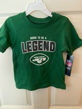NY Jets "Born to be a Legend" 3T Green Shirt. *NEW w/Tags* j1 - $11.99