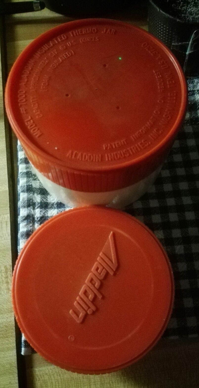 Aladdin & Thermos brand Insulated thermos Jars and Lids 6 OZ Drink