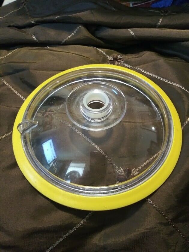 Donvier Chillfast 1 Quart Ice Cream Maker Lid Part Yellow Outer Seal W ...