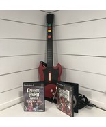 Playstation 2 Guitar Hero Red Octane Guitar w/ Hero Encore Rock N 80s Re... - $49.49