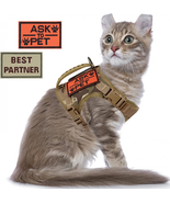 Hicaree Tactical Large Cat Harness for Walking, Adjustable xs, Camo-Khaki - $41.99