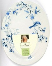Paula Deen Serveware Collection Indigo Blossom 10" X 14" Stoneware Oval Platter