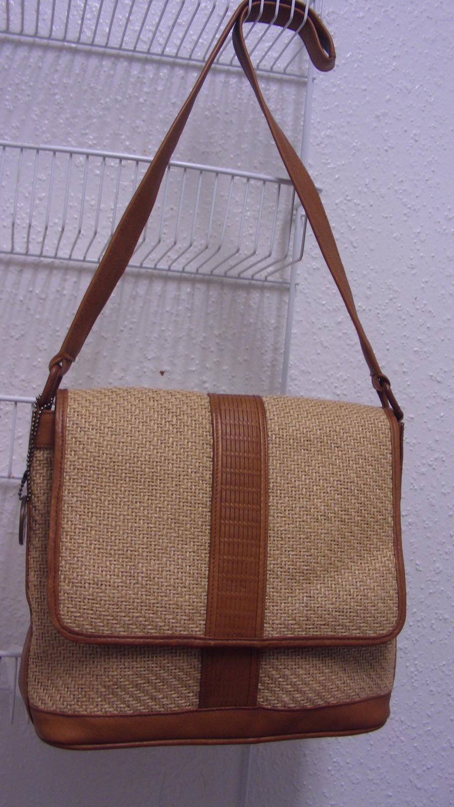 American Angel Brown Beige Medium Cross Body Over Shoulder Bag Free