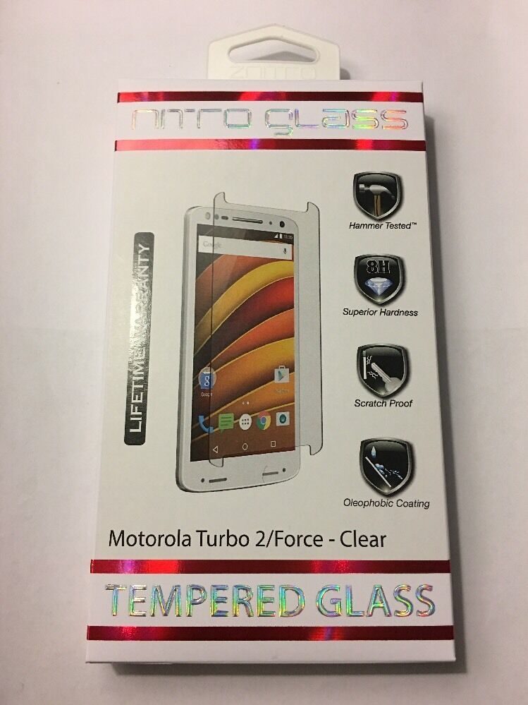 Primary image for ZNITRO Tempered Glass Screen Protector For Motorola Droid Turbo 2, CLEAR