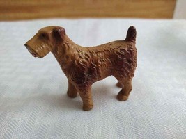 Vintage terrier dog, made in Italy; small, painted. - $19.00