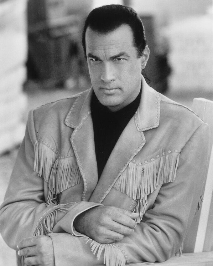 Steven Seagal On Deadly Ground B&W 8X10 Photo and similar items