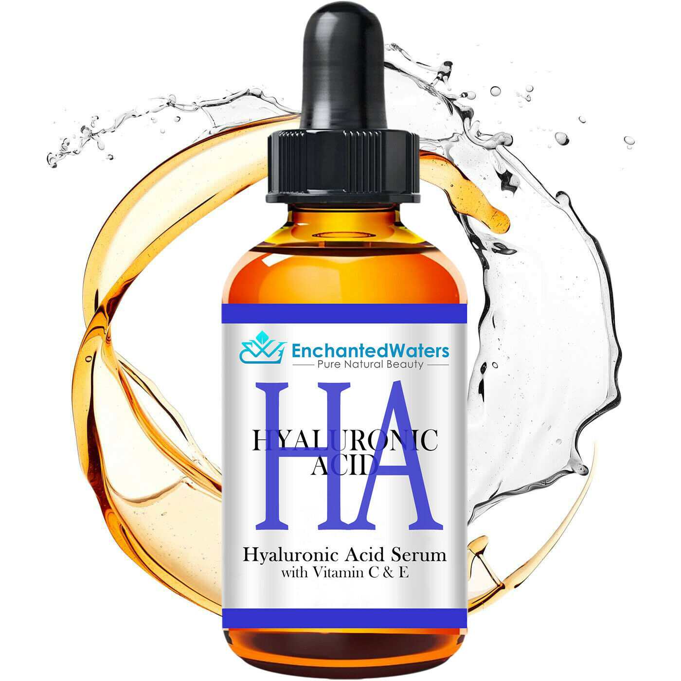 HYALURONIC ACID 100% Pure Anti Aging Hydrating Serum (Highest Strength - 2.5%)